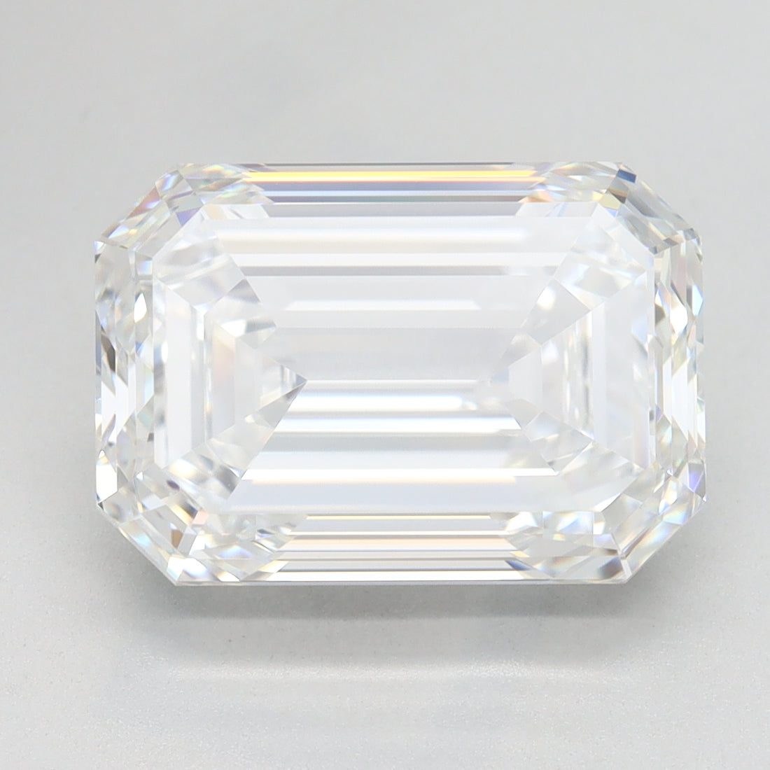 5.00 Carat D VVS1 Emerald Lab Diamond Front