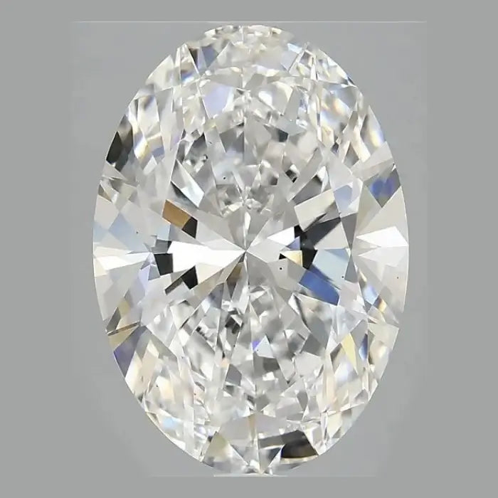 5.00 Carat E VS1 Oval Lab Diamond Front