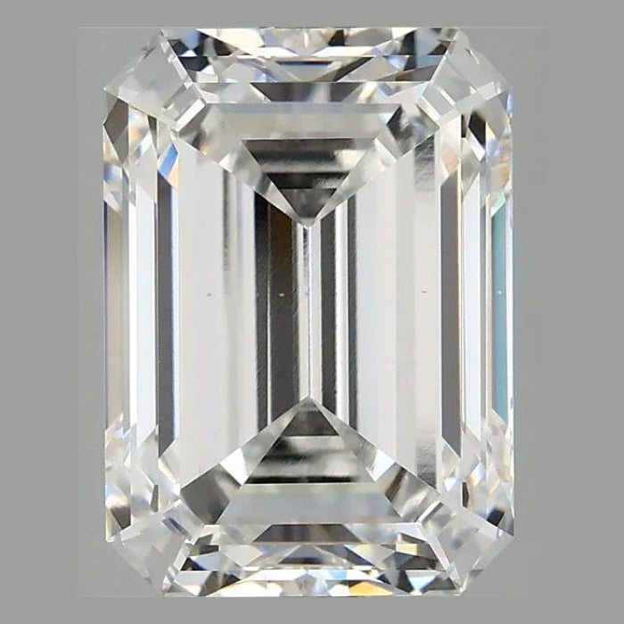 5.00 Carat E VS2 Emerald Lab Diamond Front