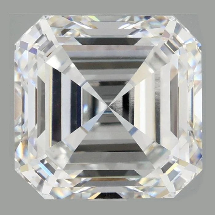 5.00 Carat E VVS2 Asscher Lab Diamond  Front