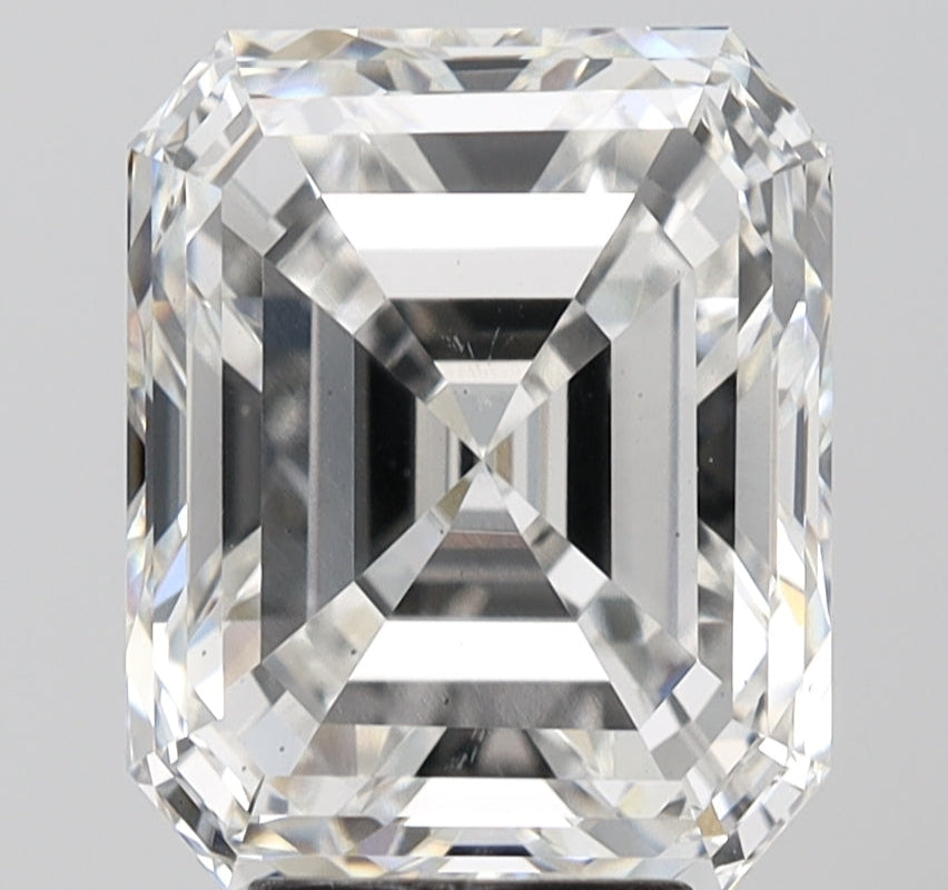 5.00 Carat F VS1 Asscher Lab Diamond Front