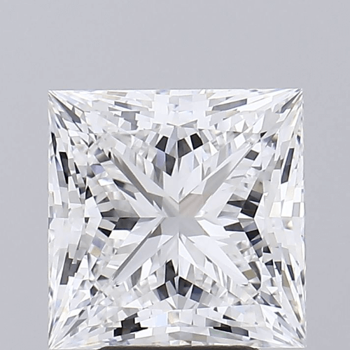 5.03 Carat E VVS1 Princess Lab Diamond Front