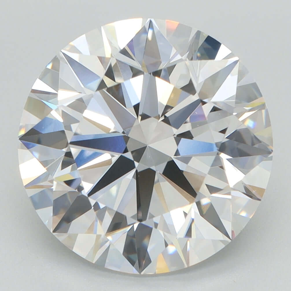 5.03 Carat E VVS1 Round Lab Diamond Front