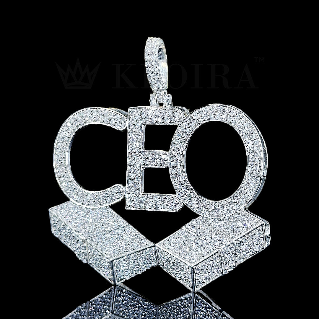 CEO Diamond Blocks Pendant