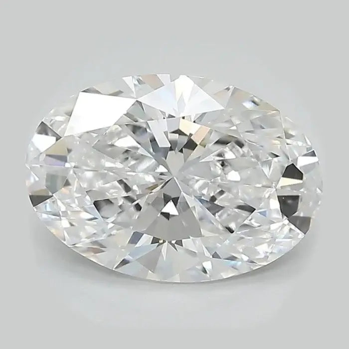 6.00 Carat D VS1 Oval Lab Diamond Front