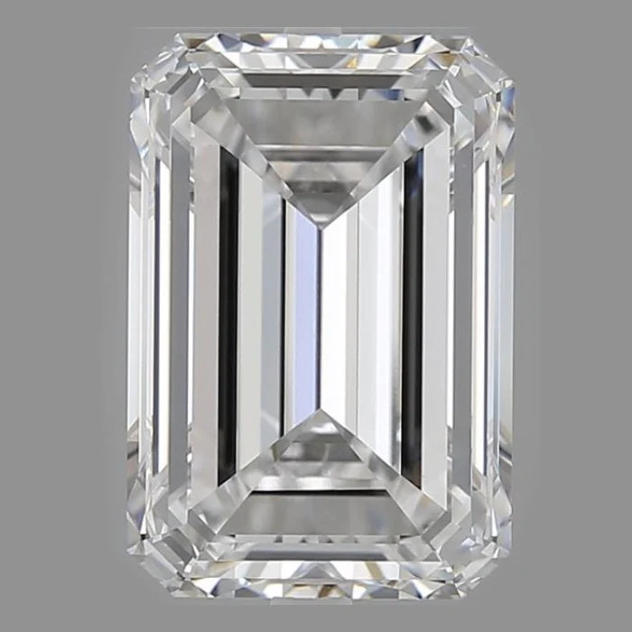 6.00 Carat D VVS2 Emerald Lab Diamond  Front