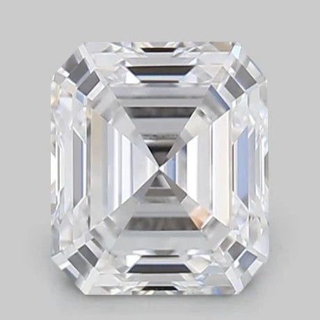 6.00 Carat E VVS2 Asscher Lab Diamond  Front