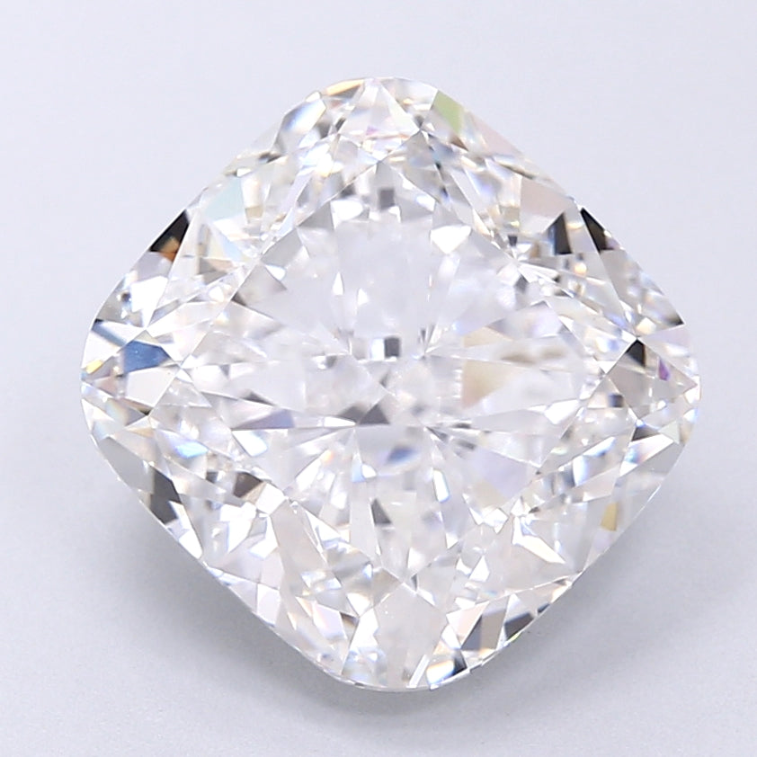 6.00 Carat E VVS2 Cushion Lab Diamond Front