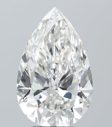 6.00 Carat F VVS2 Pear Lab Diamond Front