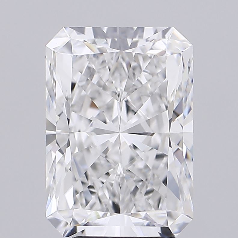 6.00 Carat F VVS2 Radiant Lab Diamond Front