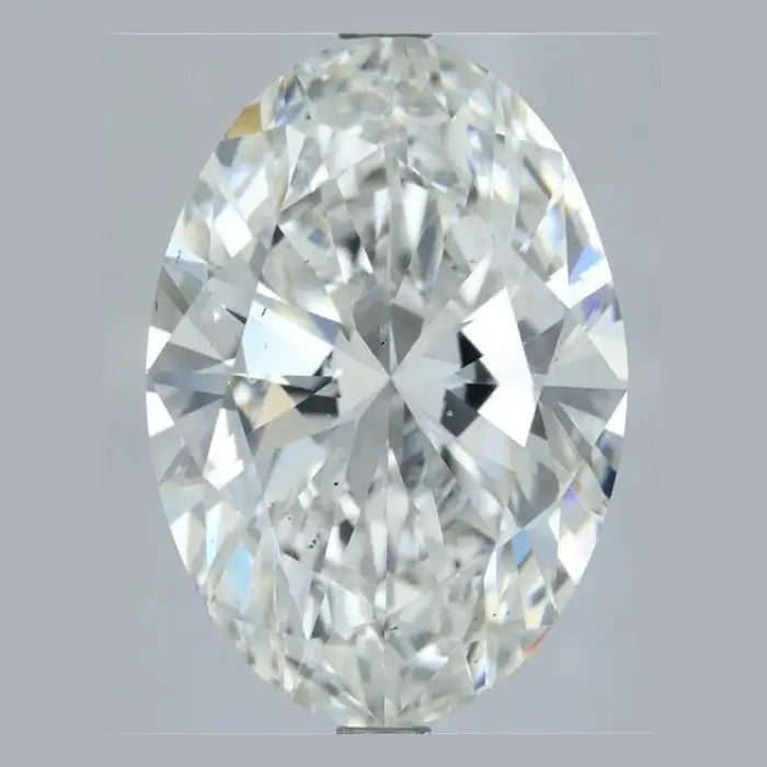 7.00 Carat E VS2 Oval Lab Diamond Front