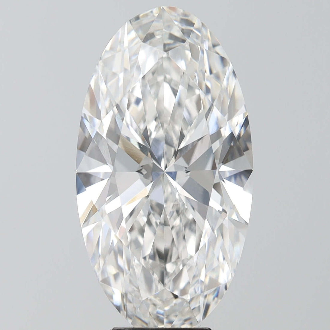 7.00 Carat F VVS2 Oval Lab Diamond Front