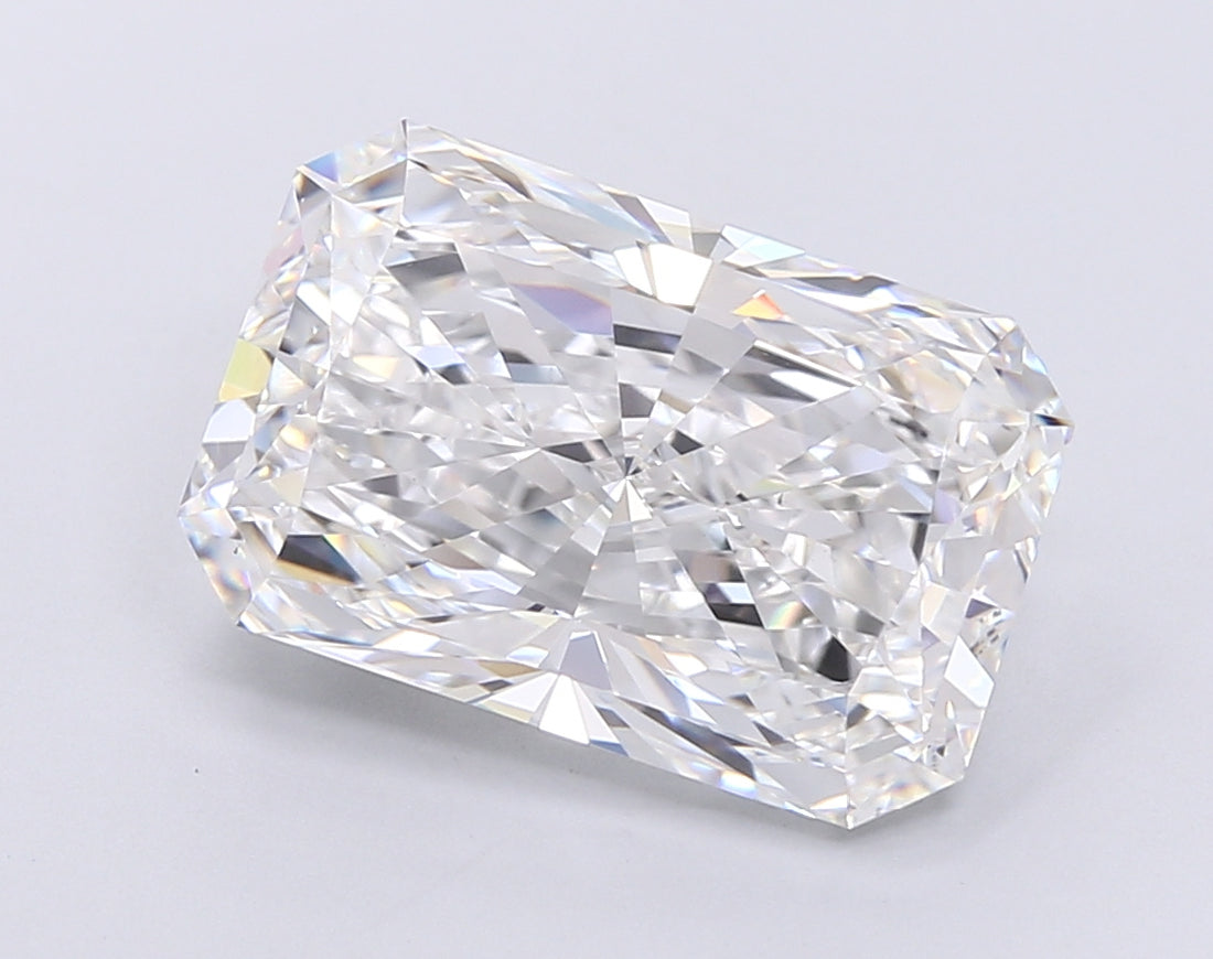 7.06 Carat E VVS2 Radiant Lab Diamond Front