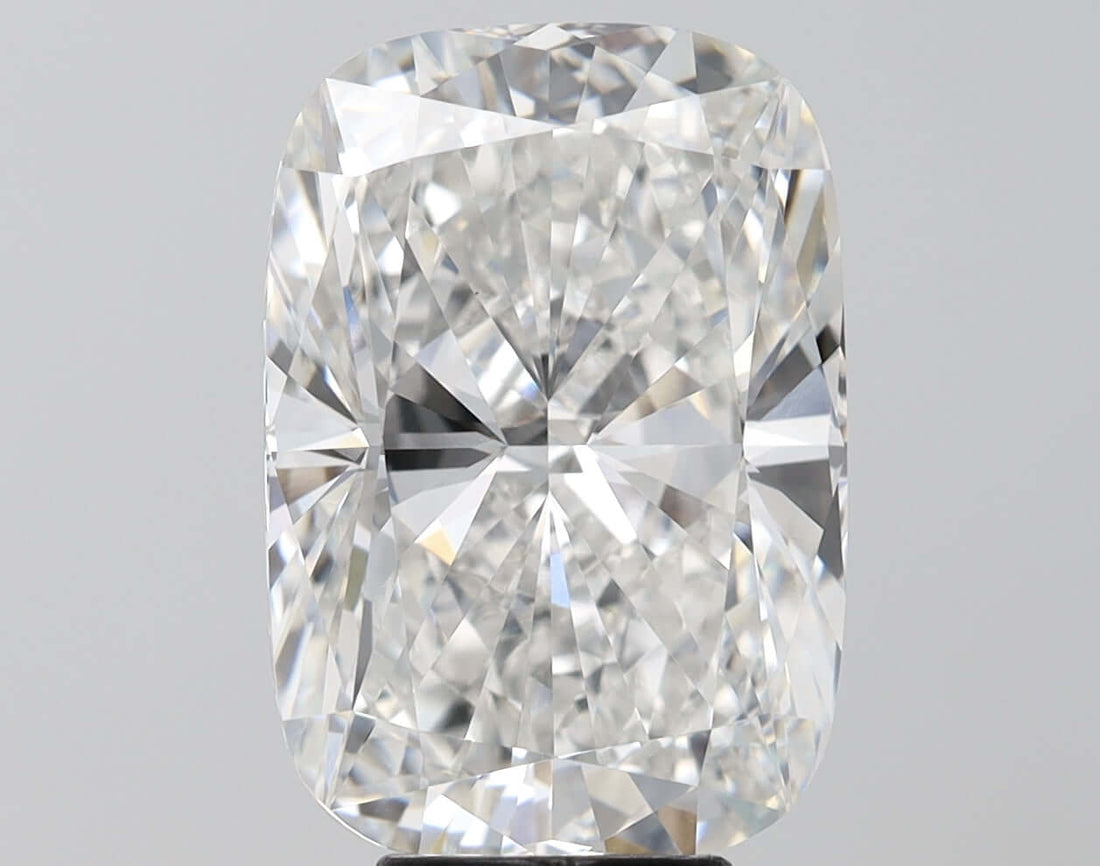 7.06 Carat F VVS2 Cushion Lab Diamond Front