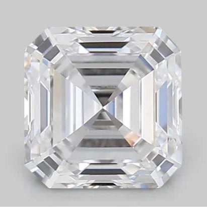 8.00 Carat E VS2 Asscher Lab Diamond Front