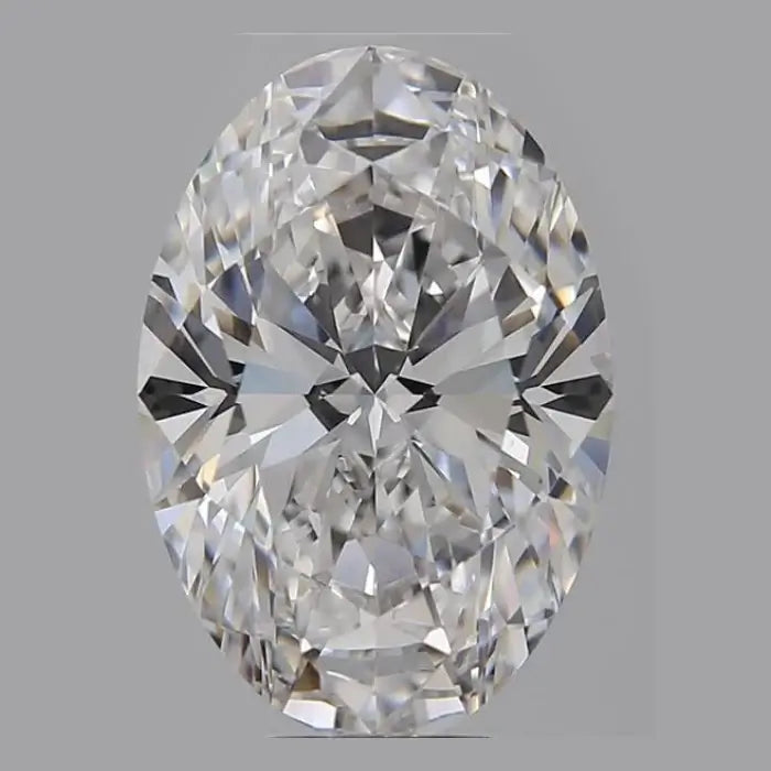 8.00 Carat E VVS2 Oval Lab Diamond Front
