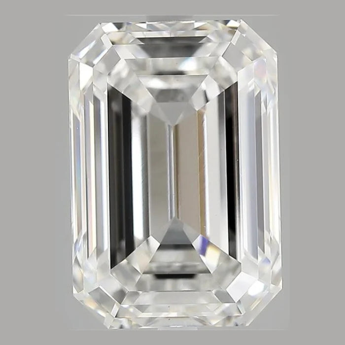 8.00 Carat F VS1 Emerald Lab Diamond Front