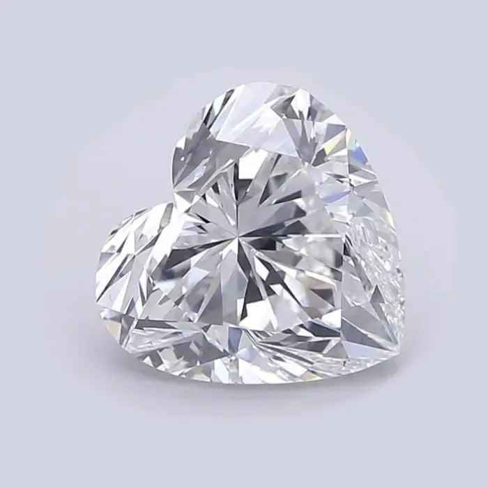 8.00 Carat F VS1 Heart Lab Diamond Front