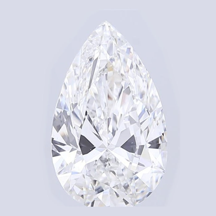 8.00 Carat F VS1 Pear Lab Diamond Front