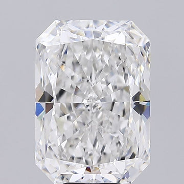 8.00 Carat F VVS2 Radiant Lab Diamond Front