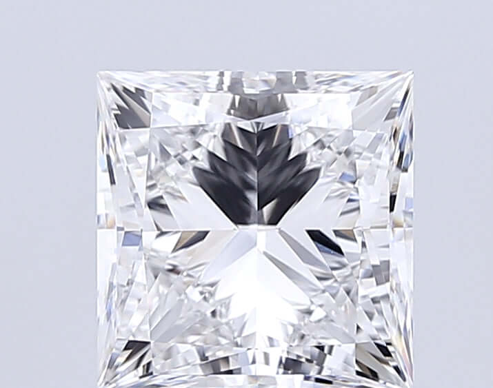 8.07 Carat E VVS2 Princess Lab Diamond Front