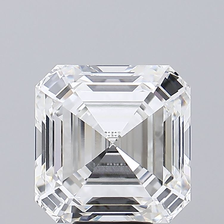 8.50 Carat F VVS2 Asscher Lab Diamond Front