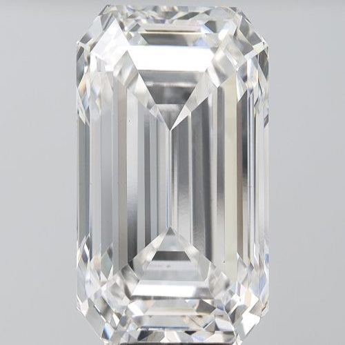 9.00 Carat F VS1 Emerald Lab Diamond Front