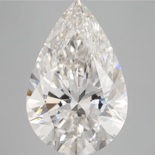 9.00 Carat F VS2 Pear Lab Diamond Front