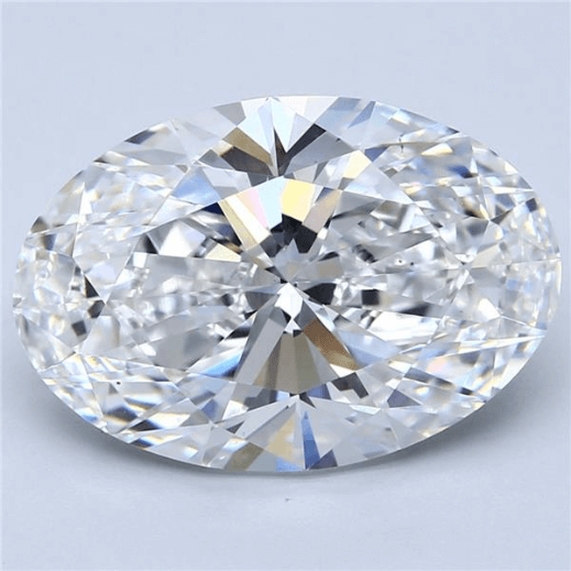 9.00 Carat G VS2 Oval Lab Diamond Front