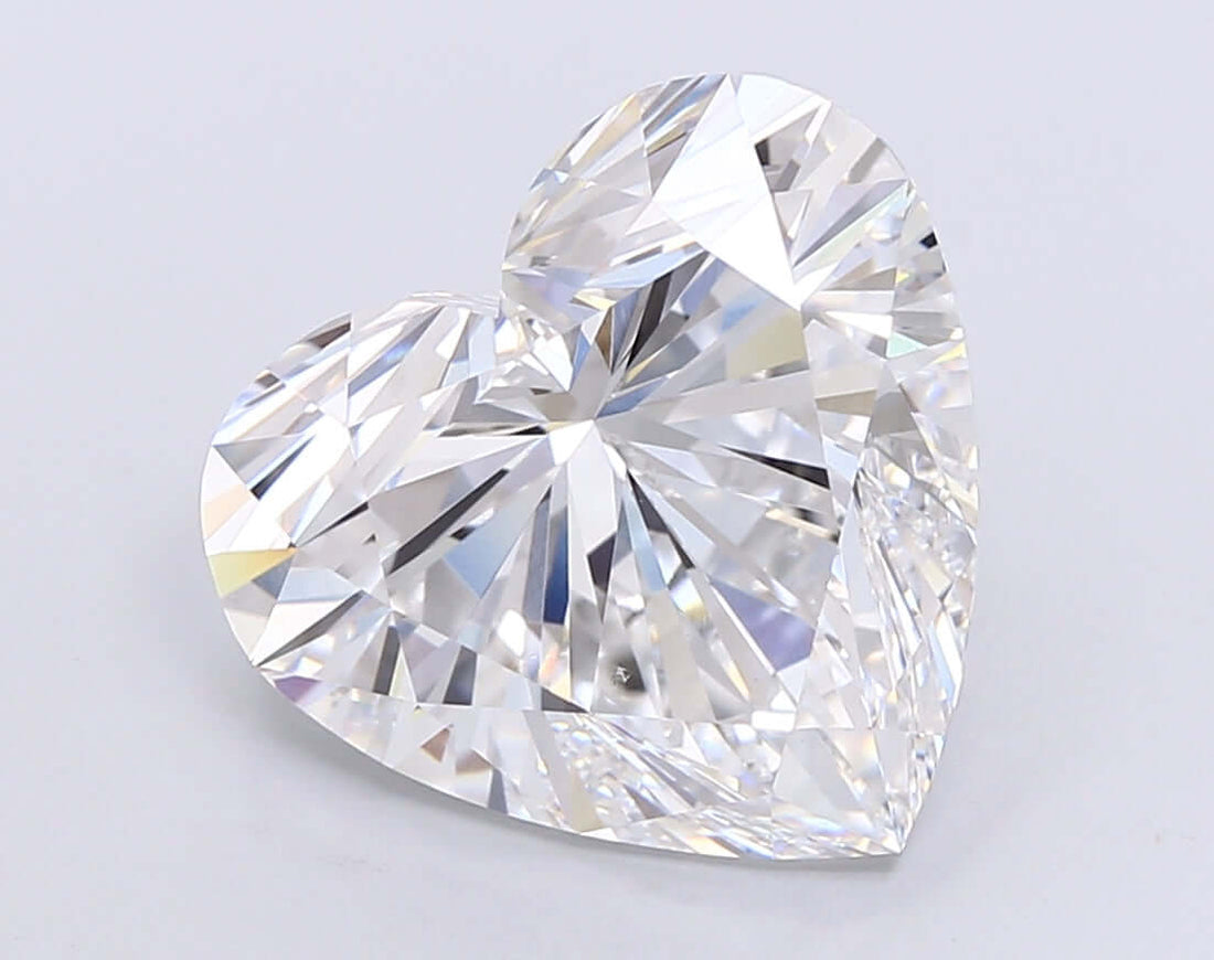 9.02 Carat D VVS2 Heart Lab Diamond Front