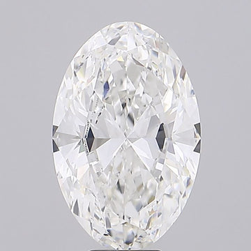9.02 Carat F VVS2 Oval Lab Diamond Front