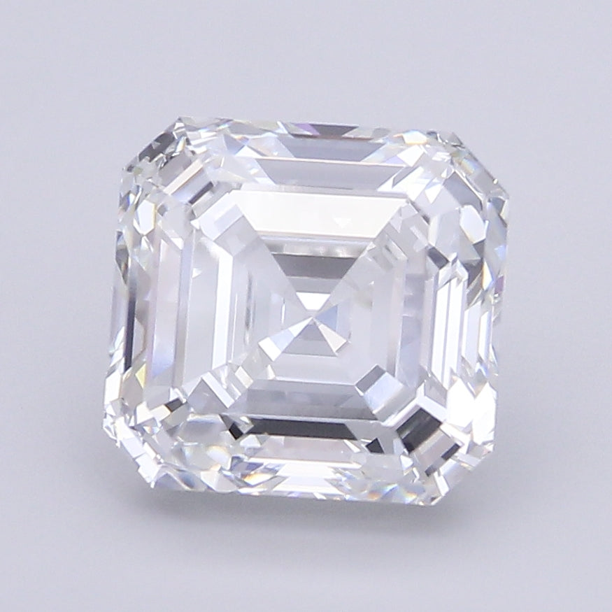 9.64 Carat E VVS2 Asscher Lab Diamond Front