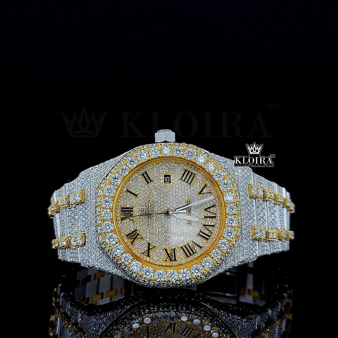 Audemars Piguet Moissanite Watch Front View
