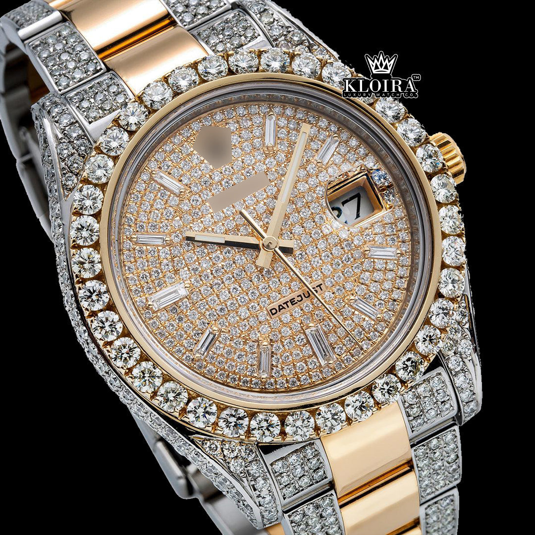 Front View of Best Moissanite Rolex Watch