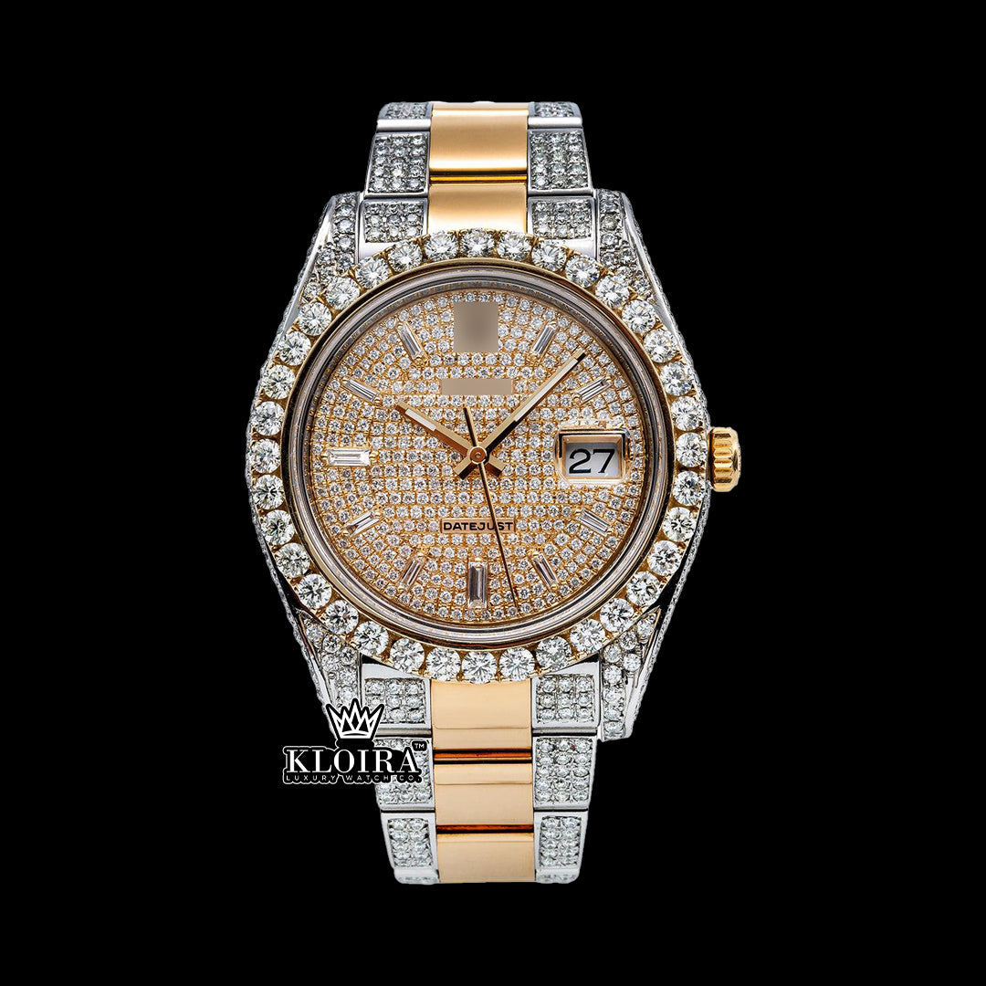 Front View of Best Moissanite Rolex Watch