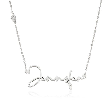 Custom Name Pendant Necklace in 14K Gold