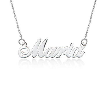 Custom Stylish Name Pendant Necklace in 14K Gold 