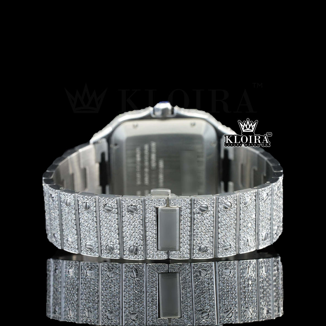 Iceking Moissanite Diamond Watch 14k Gold 29ct
