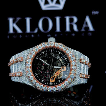 Moissanite AP Skeleton Watch Front View