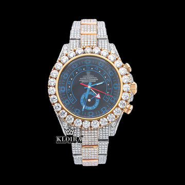 Front View Of Moissanite Rolex Watch