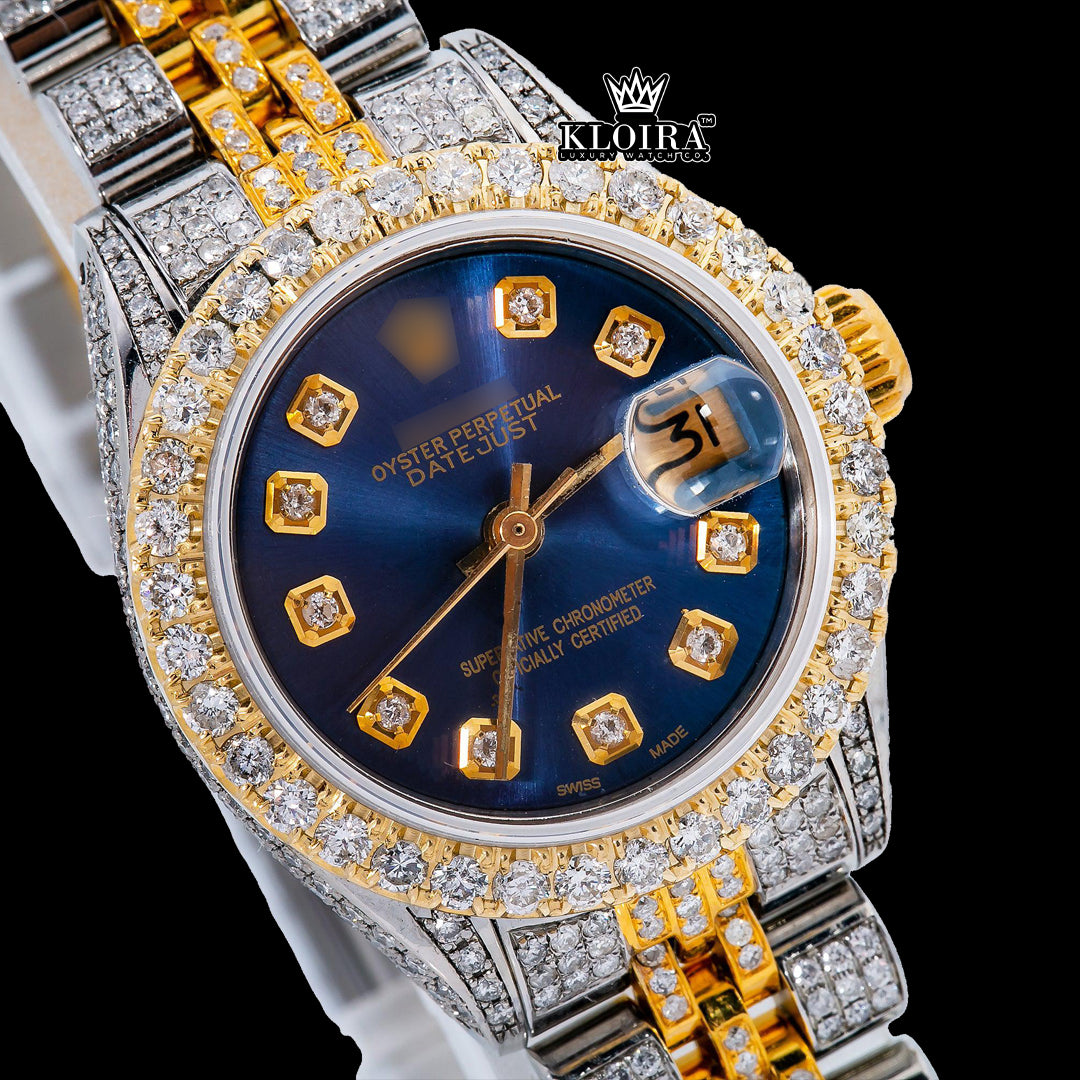 NauticalElegance Moissanite Diamond Watch Silver VVS 18 Carat 42mm Men Front