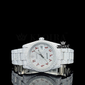 Opulence Lab-Grown Diamond Watch 14K Gold VVS 31 Carat 42mm Front
