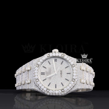 Sovereign Women Lab-grown Diamond Watch 14K Gold VVS 22 Carat 42mm Front