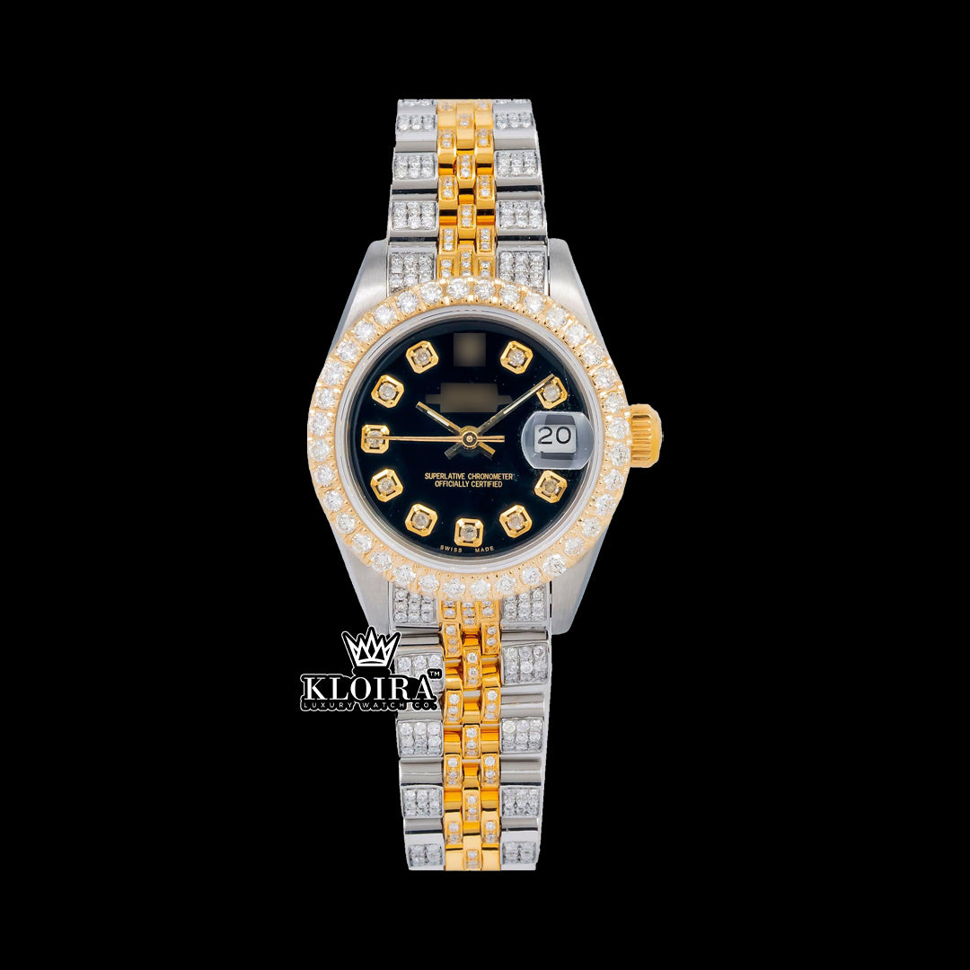 SpectraLux Moissanite Diamond Watch Silver VVS 18 Carat 42mm Men Front