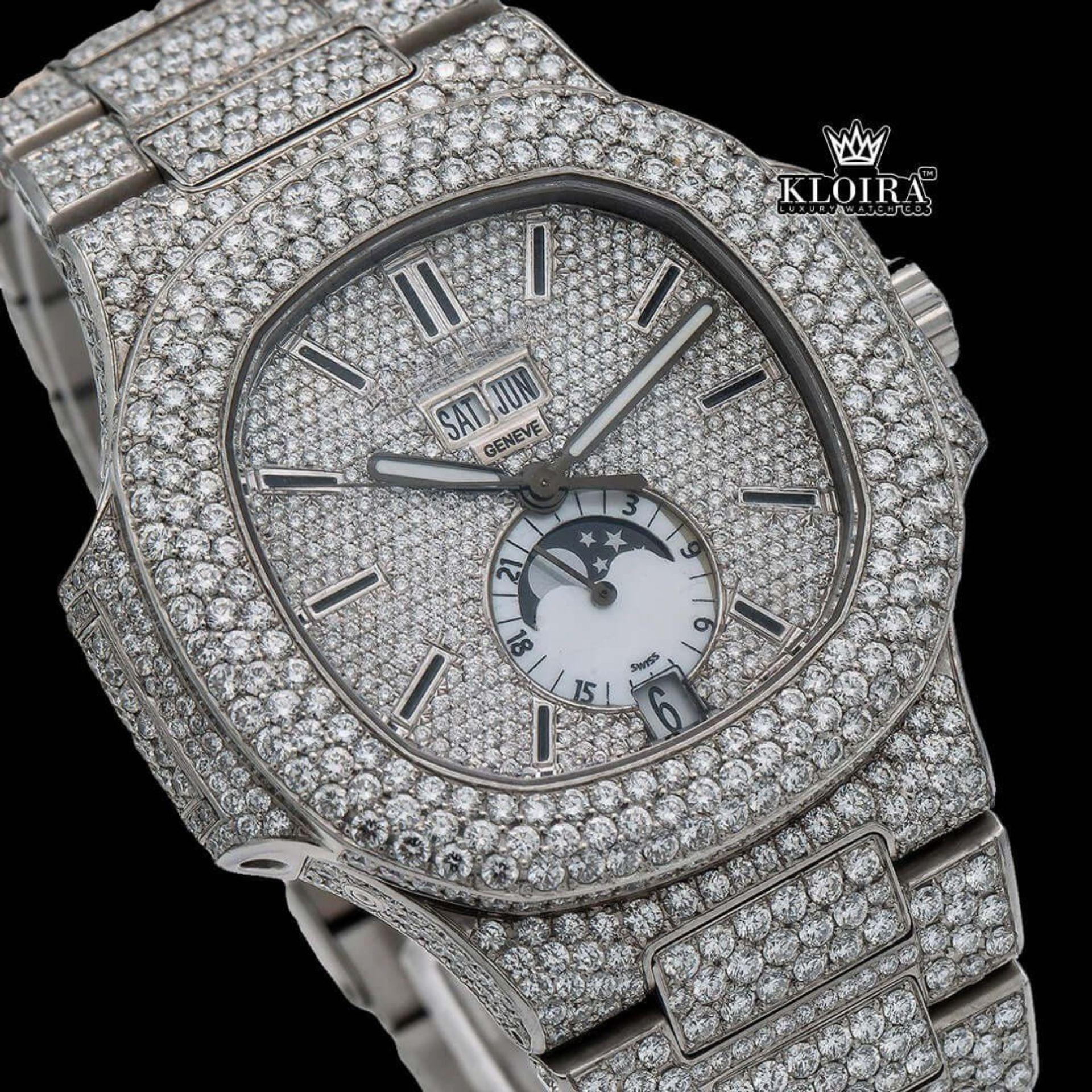 Iced Out Watch Fully Flooded with VVS Diamonds Custom