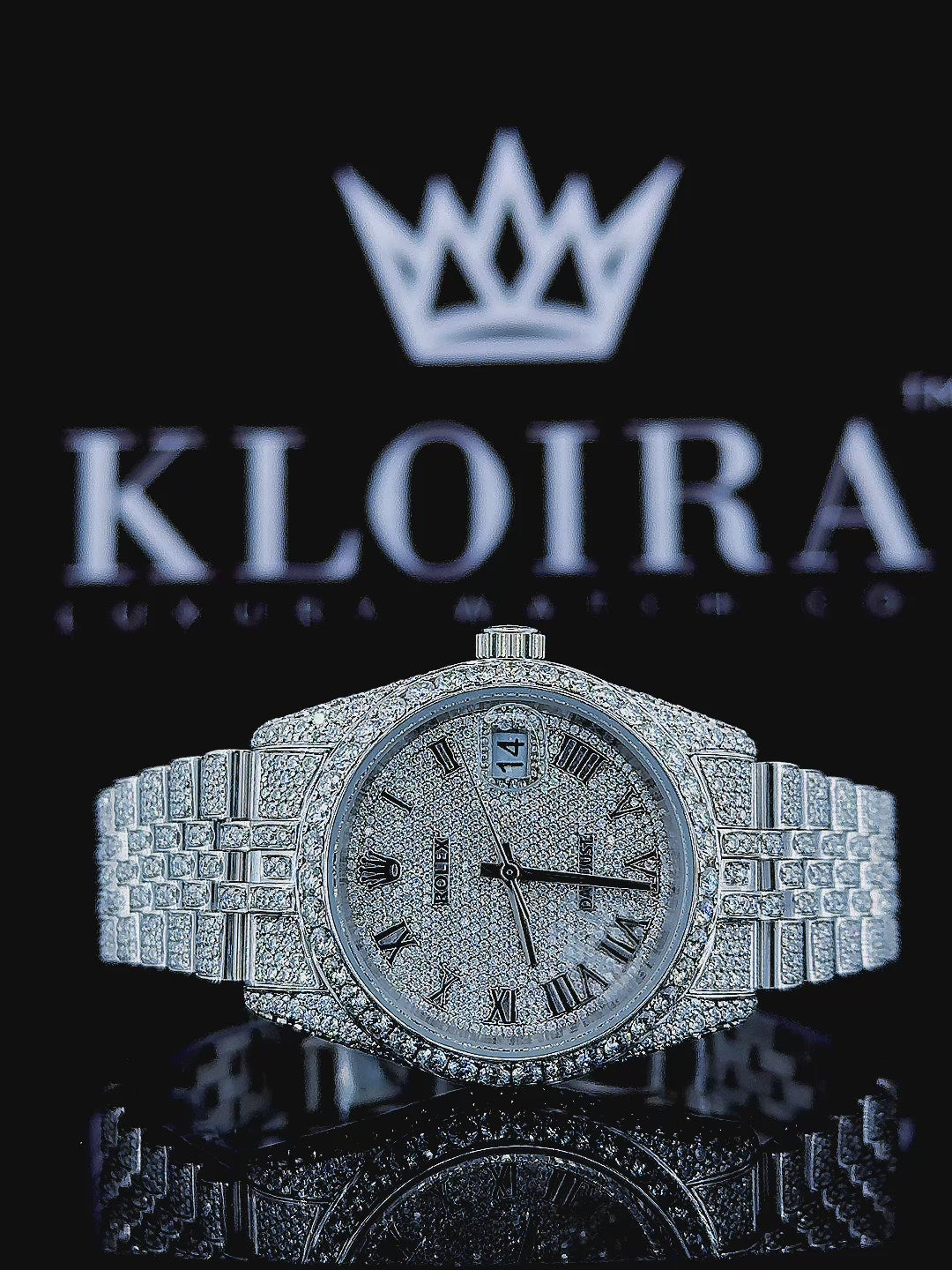 Rolex Moissanite Watch 360 View Video