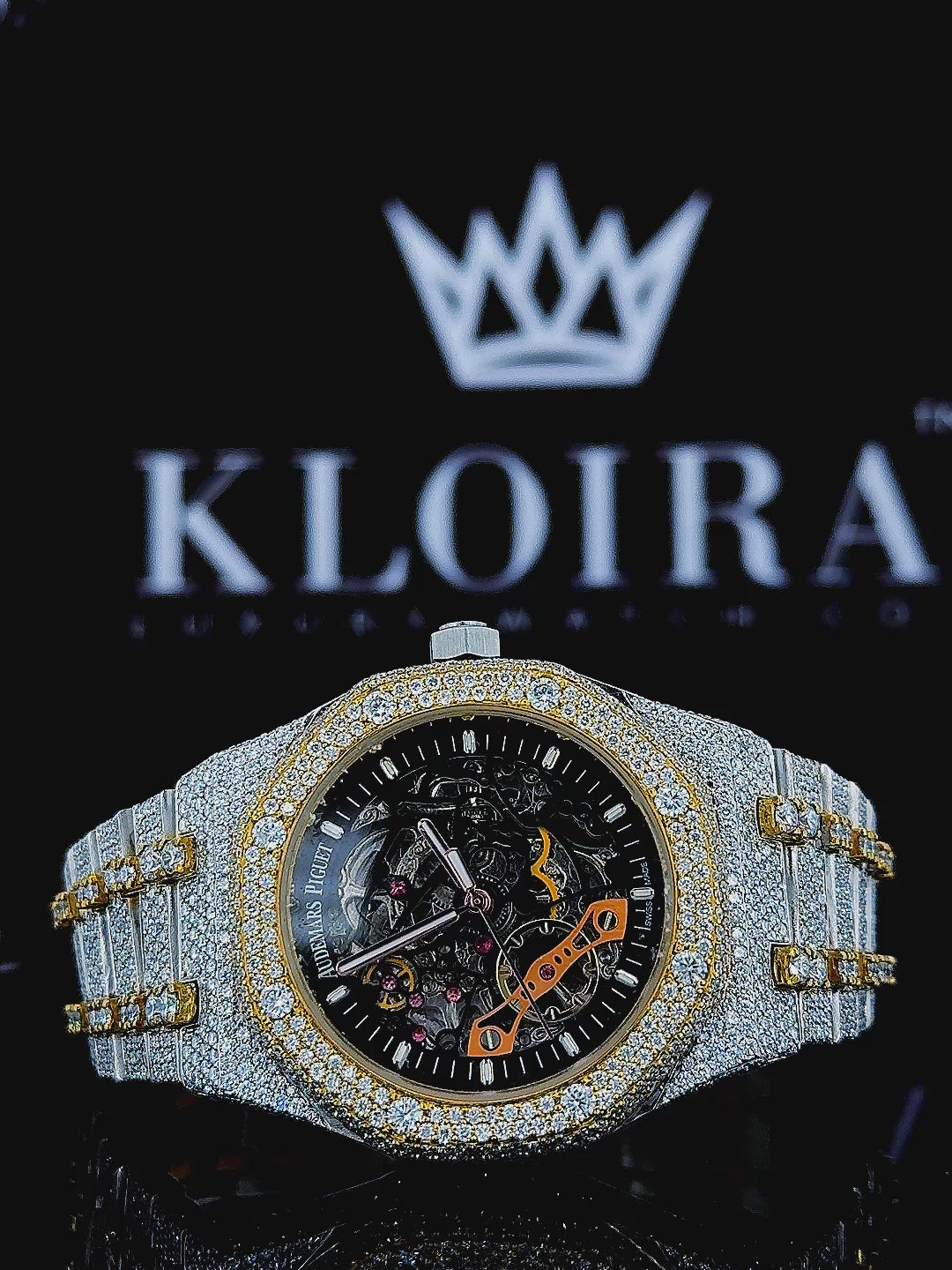 AP Skeleton Moissanite Watch 360 View Video