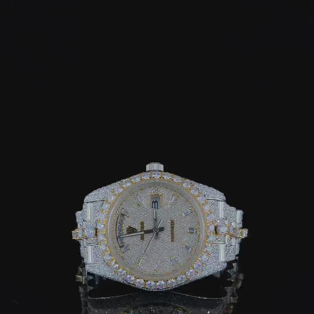 Rolex Watch Bust Down Moissanite
