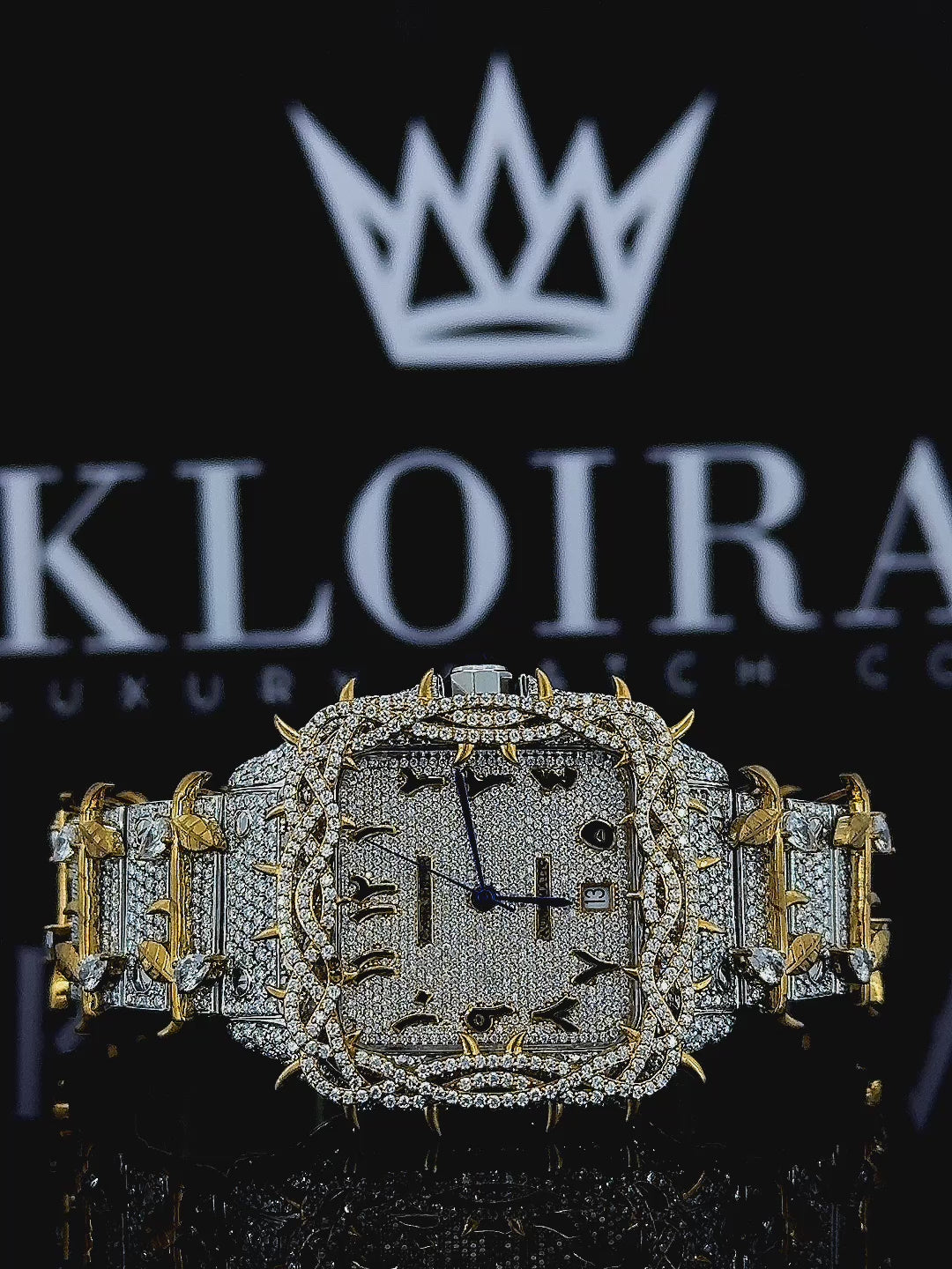 Cartier Santos Thorn Yellow Moissanite Diamond Watch Video