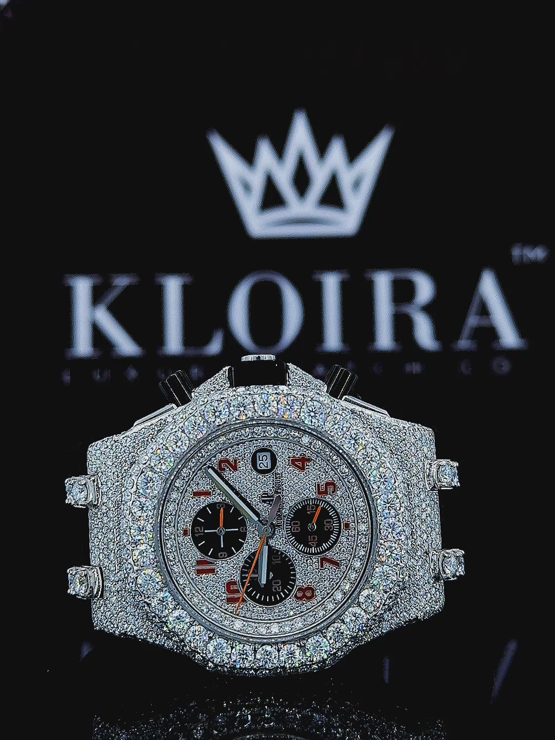 Moissanite AP Style Watch 360 View Video